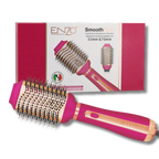 ENZO Professional 2-in-1 SmoothStyle Heated Brush Straightener & Hot Air Styler (EN-6216)