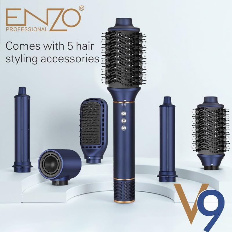 ENZO Professional 5-in-1 Supersonic Hair Styler Kit (EN-754)