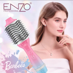 ENZO PROFESSIONAL | 3-in-1 Ionic Hot Air Brush (Straighten + Curl + Dry) Set | EN-752