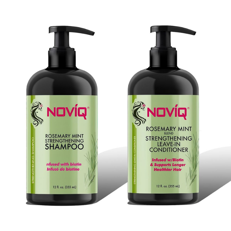 NOVIQ Rosemary Mint Strengthening Biotin Shampoo & Conditioner Set 355ml