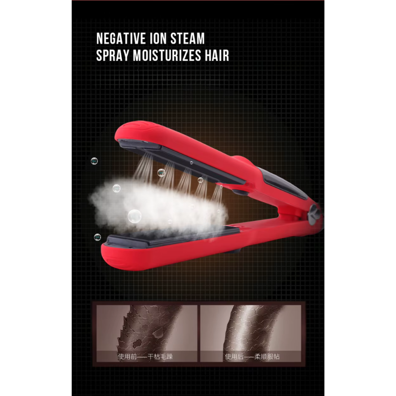 ENZO | Infrared Steam Hair Straightener & Curler (African Hair) | EN-3999