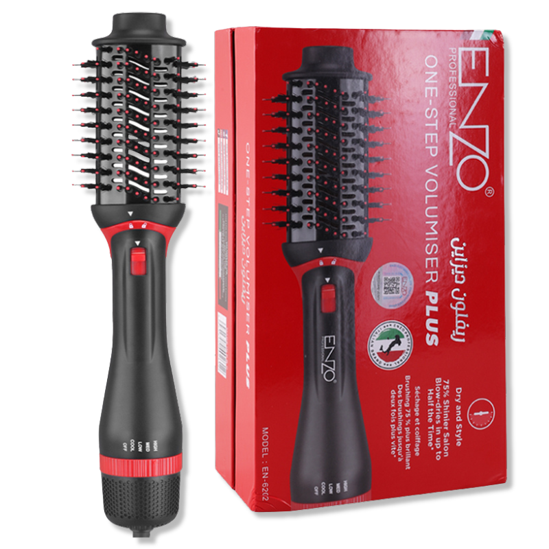ENZO Portable Professional Rotating Hot Air Volumizer – One-Step Styling (EN-6202)