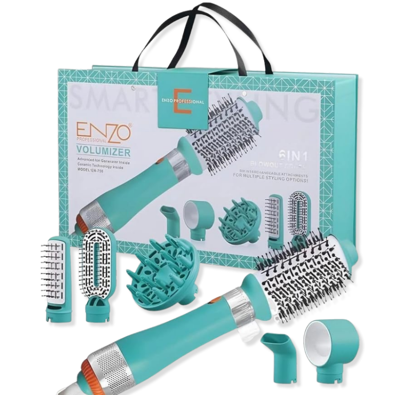 ENZO | 6-in-1 Blowout Dryer Brush Set | EN-750