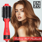ENZO Professional 3-in-1 One-Step Hair Dryer Brush Set – Straighten, Curl & Volumise (EN-4115A)