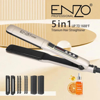 ENZO | 5-in-1 Wide Plate Straightener (Titanium Coating) | EN-960