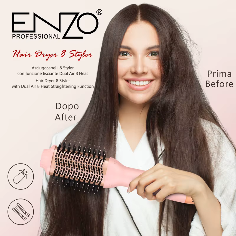 ENZO | 3-in-1 Fast-Heat Dryer Styler | EN-4138