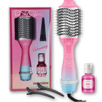 ENZO PROFESSIONAL | 3-in-1 Ionic Hot Air Brush (Straighten + Curl + Dry) Set | EN-752