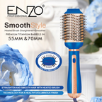 ENZO Professional 2-in-1 SmoothStyle Heated Brush Straightener & Hot Air Styler (EN-6216)