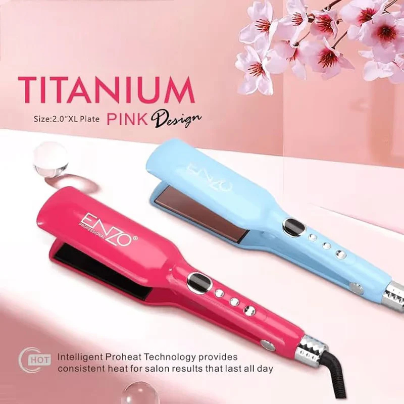 ENZO | Titanium Tourmaline Straightener + Caviar Color Protecting Essence | EN-3215