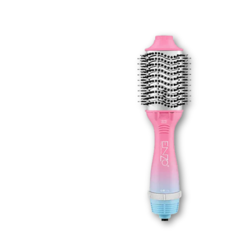 ENZO PROFESSIONAL | 3-in-1 Ionic Hot Air Brush (Straighten + Curl + Dry) Set | EN-752