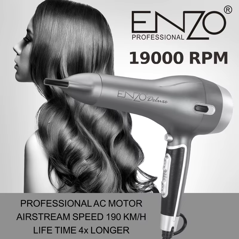 ENZO | 1845W Portable Ionic Negative Ion Professional Hair Dryer | EN-6015