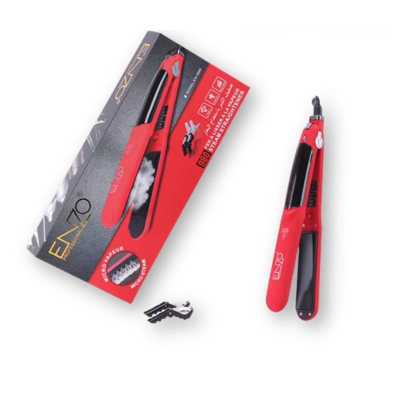 ENZO | Infrared Steam Hair Straightener & Curler (African Hair) | EN-3999