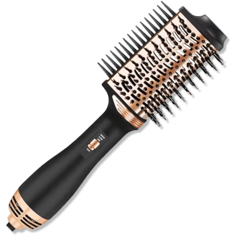 ENZO Professional Hot Air Brush Styler – 2-in-1 Blow Dryer & Volumising Brush (EN-4130)