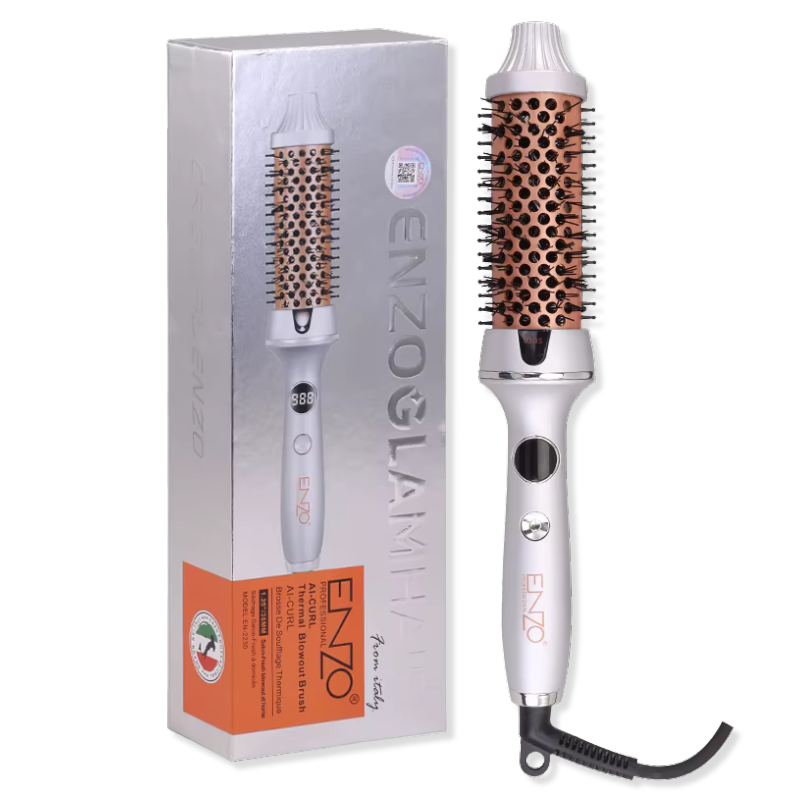 ENZO | 2-in-1 Brush Straightener Comb | EN-2230