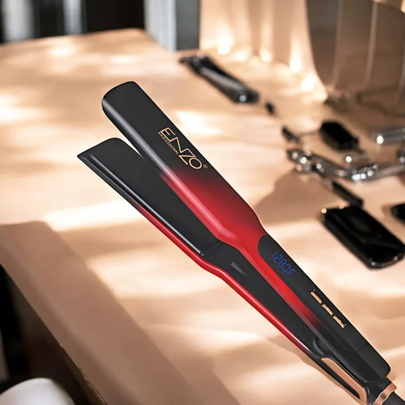 ENZO EN-3209 Titanium Argan Oil-Infused Hair Straightener