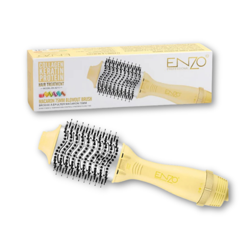 ENZO | 75mm Volumizing Hair Dryer Comb 3-in-1 (1500W Ionic Anti-Frizz) | EN-6210