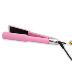 ENZO Hair Straightener Pink Wide Titanium Plate 2-in-1 Straightener & Curler EN-5301