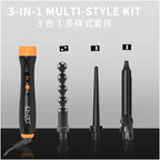 ENZO | Ceramic Electric Curling Iron 3-in-1 (Interchangeable Heads) | EN-9114