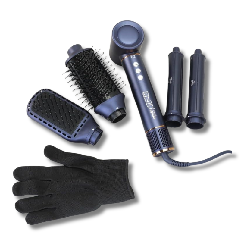 ENZO Professional 5-in-1 Supersonic Hair Styler Kit (EN-754)
