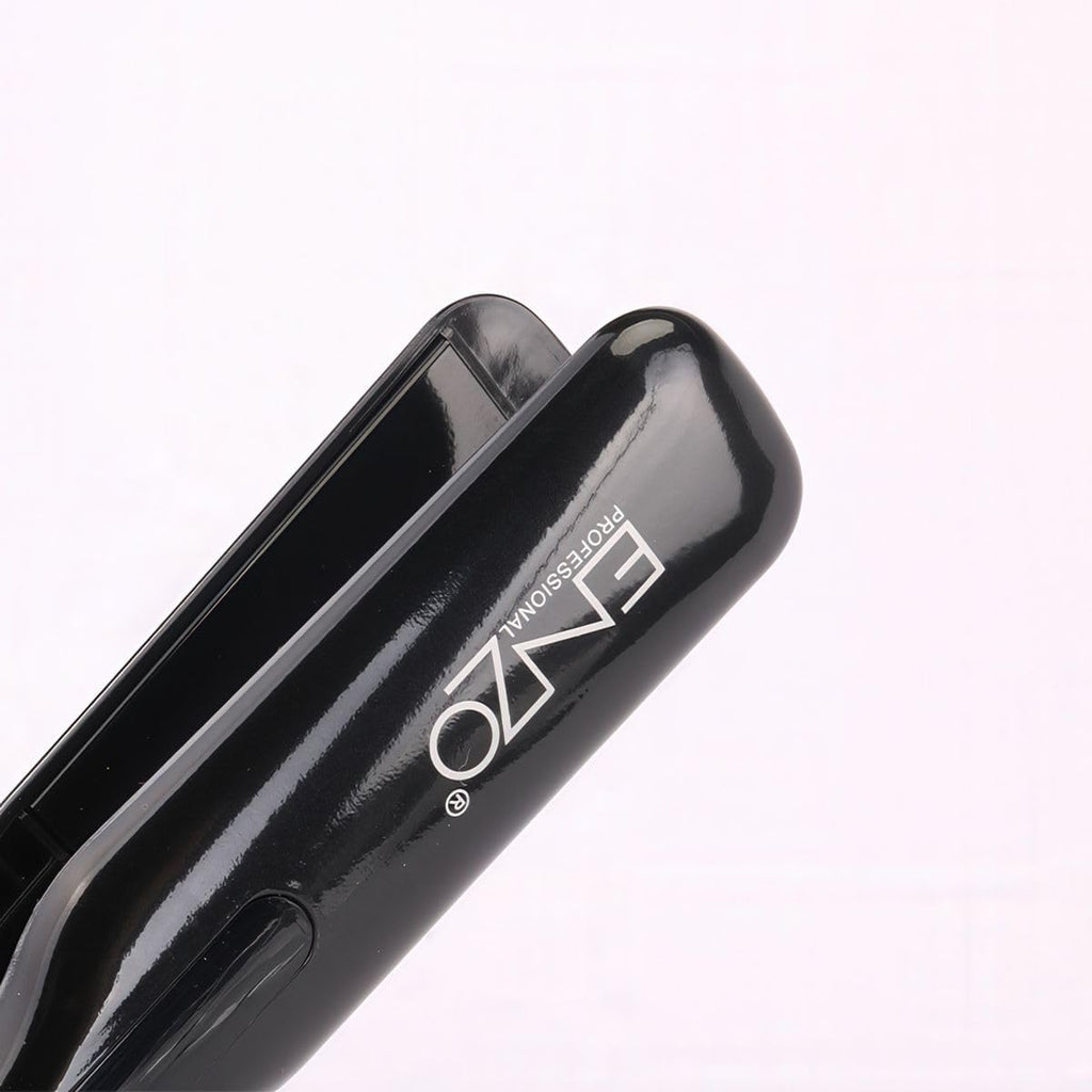 Enzo Graphite Titanium Hair Straightener + NOVIQ Heat Spray 250 ml | Dual Voltage Flat Iron with Adjustable Heat (130¬∞C‚Äì230¬∞C) | Fast Heat-Up, Frizz-Free Shine, and Smooth Styling