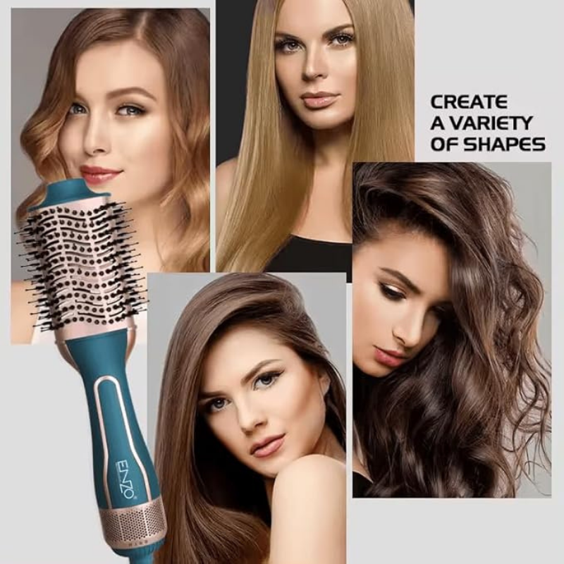 ENZO | Hot Air Brush Styler Blu/Rose | EN-4112