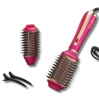 ENZO Professional 2-in-1 SmoothStyle Heated Brush Straightener & Hot Air Styler (EN-6216)