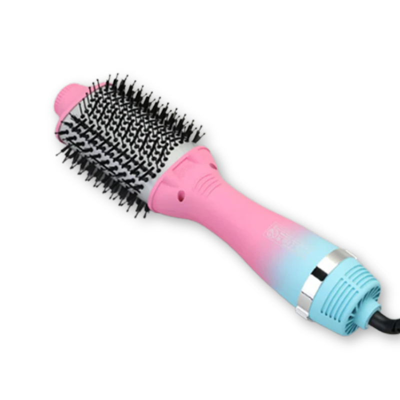 ENZO PROFESSIONAL | 3-in-1 Ionic Hot Air Brush (Straighten + Curl + Dry) Set | EN-752