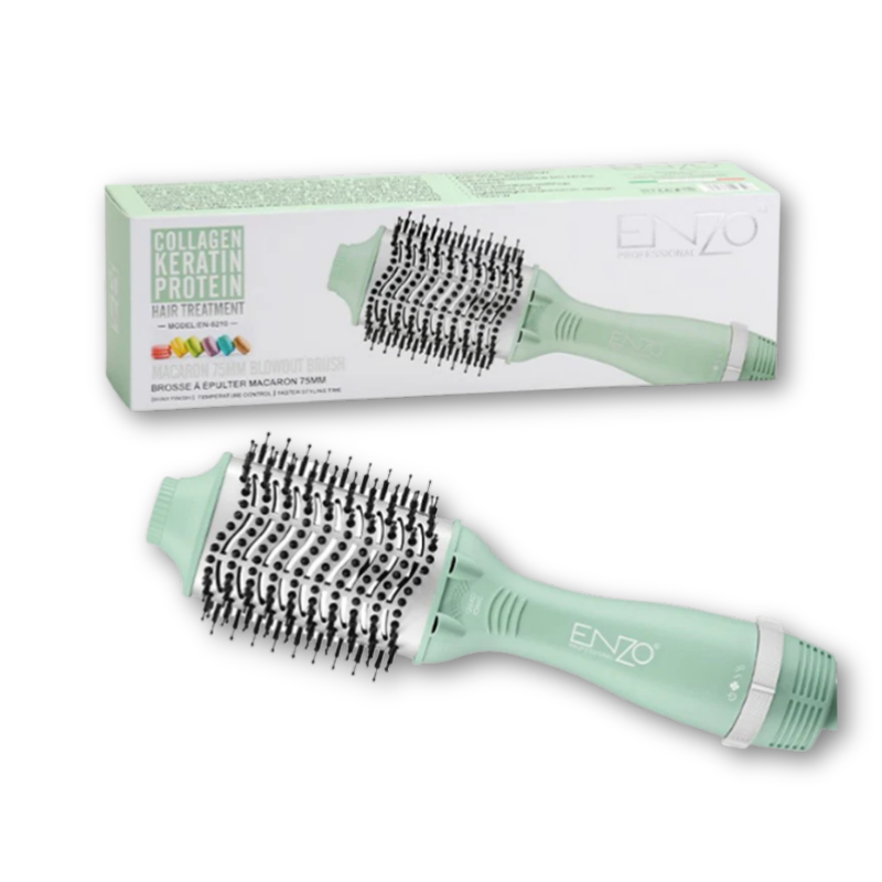 ENZO | 75mm Volumizing Hair Dryer Comb 3-in-1 (1500W Ionic Anti-Frizz) | EN-6210