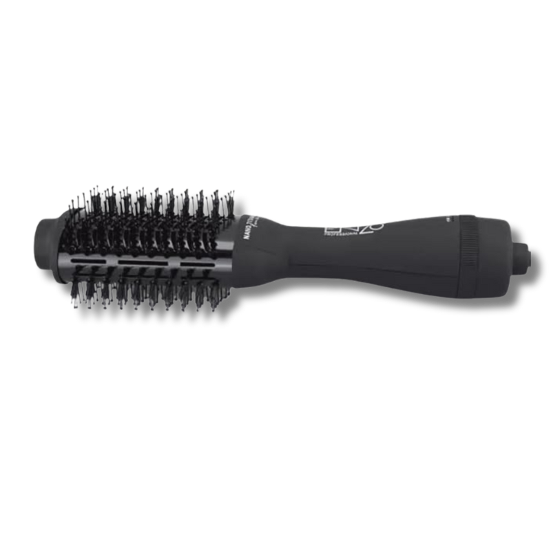 ENZO Professional Black Titanium Hair Dryer & Volumiser Brush (EN-6215)