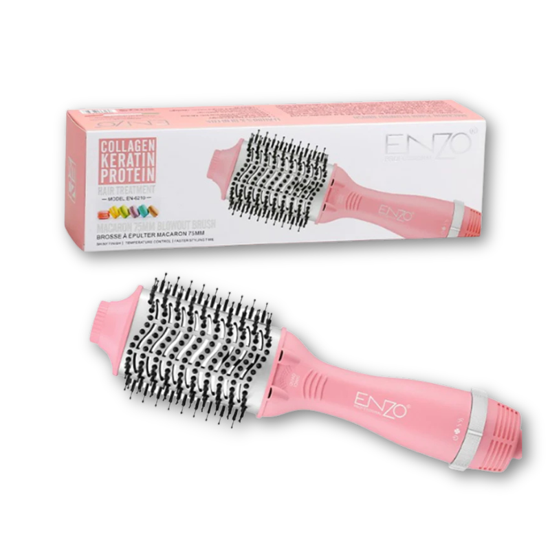 ENZO | 75mm Volumizing Hair Dryer Comb 3-in-1 (1500W Ionic Anti-Frizz) | EN-6210