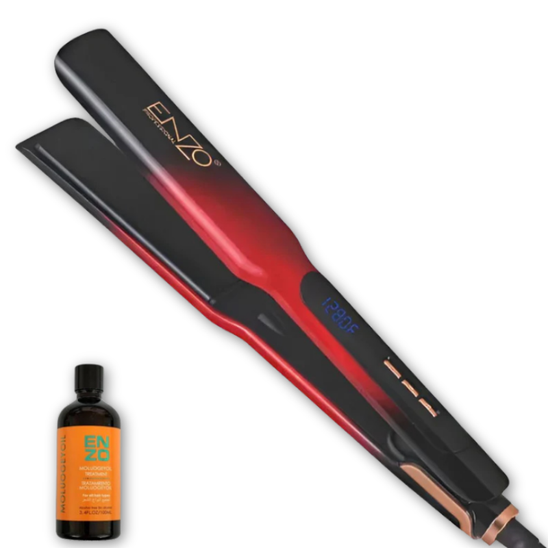 ENZO EN-3209 Titanium Argan Oil-Infused Hair Straightener