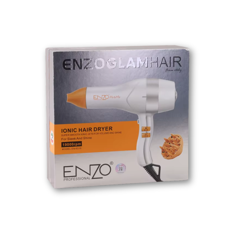 ENZO | 2000W Negative Ion Professional Hair Dryer | EN-6018