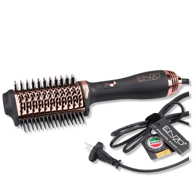 ENZO Professional Hot Air Brush Styler – 2-in-1 Blow Dryer & Volumising Brush (EN-4130)