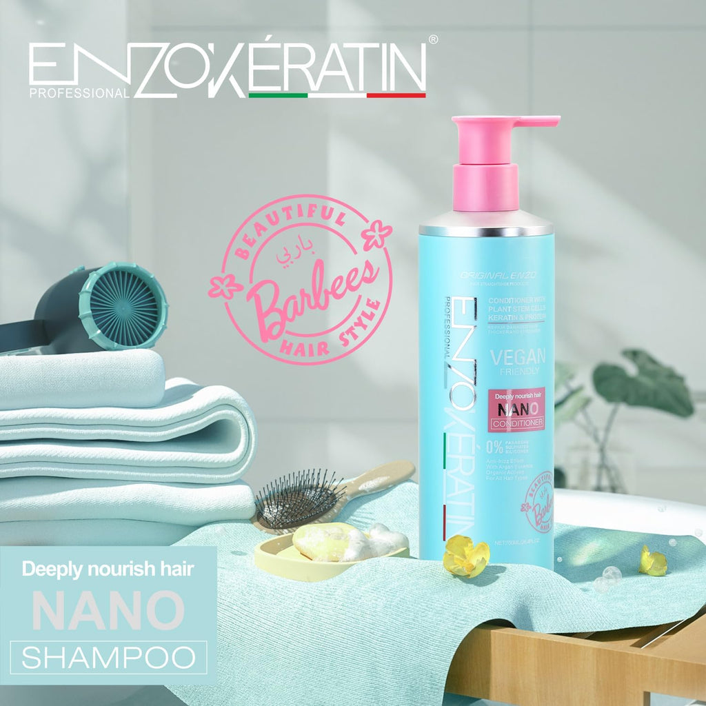 ENZO 750ml Vegan Friendly Nano Deeply Nourish Hair Anti-frizz Shampoo