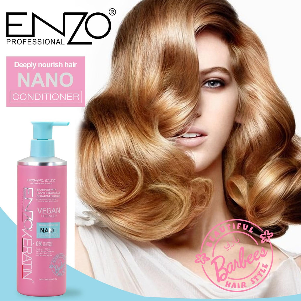 ENZO 750ml Vegan Friendly Nano Deeply Nourish Hair Anti-frizz Shampoo