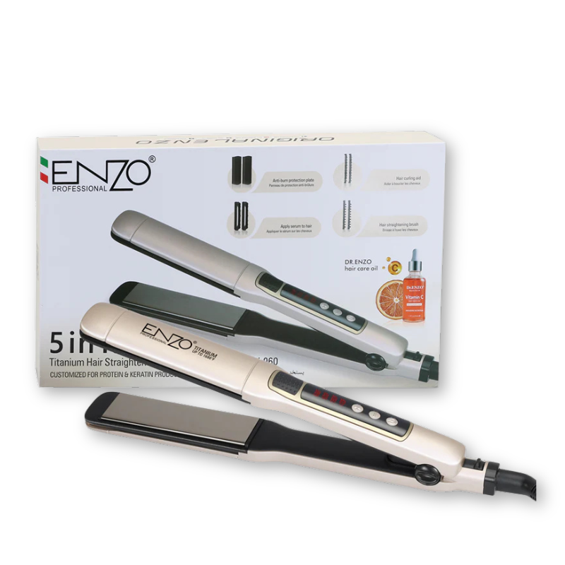 ENZO | 5-in-1 Wide Plate Straightener (Titanium Coating) | EN-960