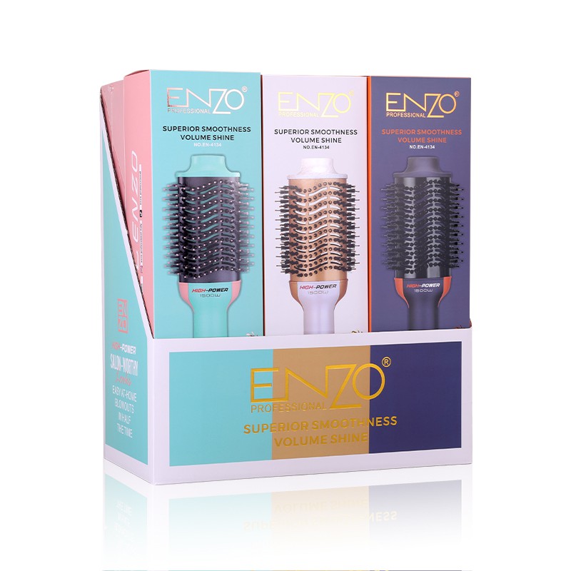 ENZO EN-4134 6-in-1 Round Rotating Styler Blue