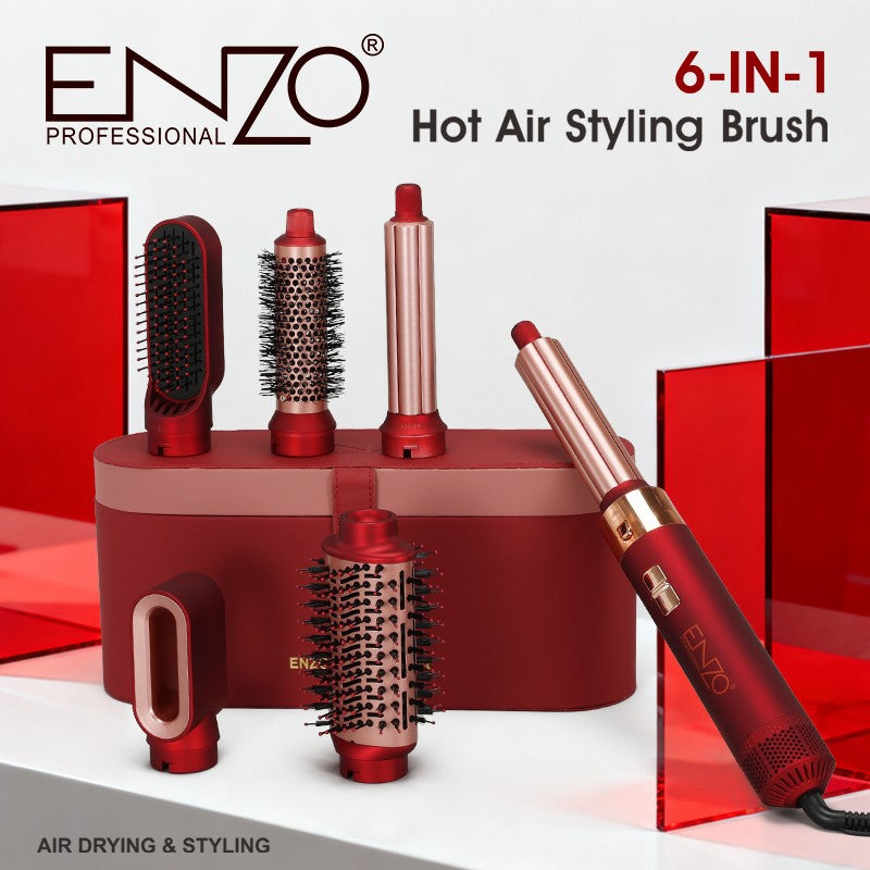 Compact Hot Air Styler Set Red
