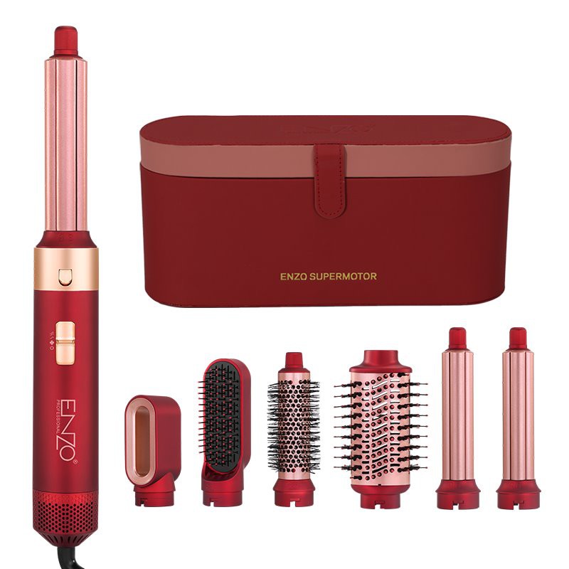 Compact Hot Air Styler Set Red