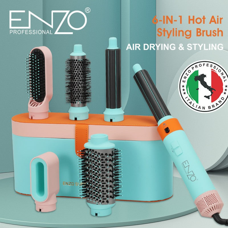 Compact Hot Air Styler Set Blue