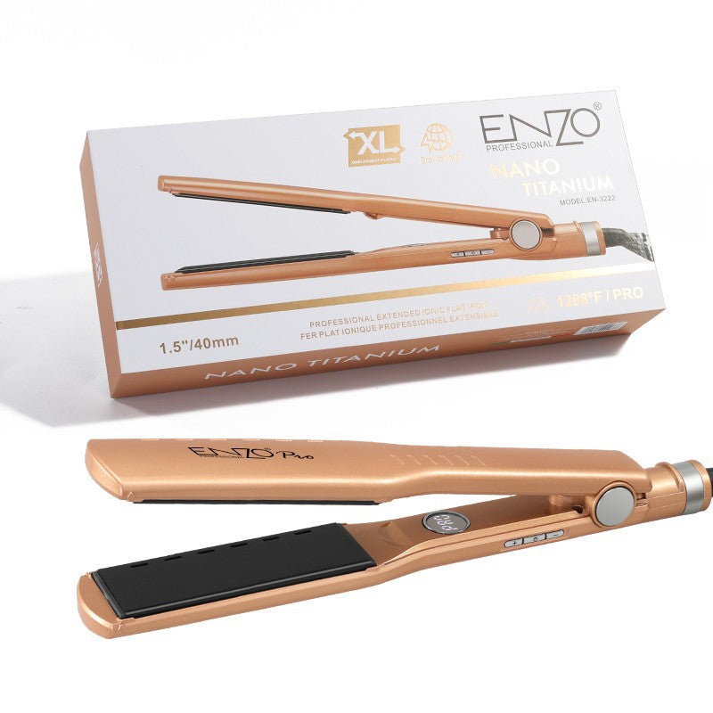 ENZO Nano Titanium Hair Straightener Dual Voltage