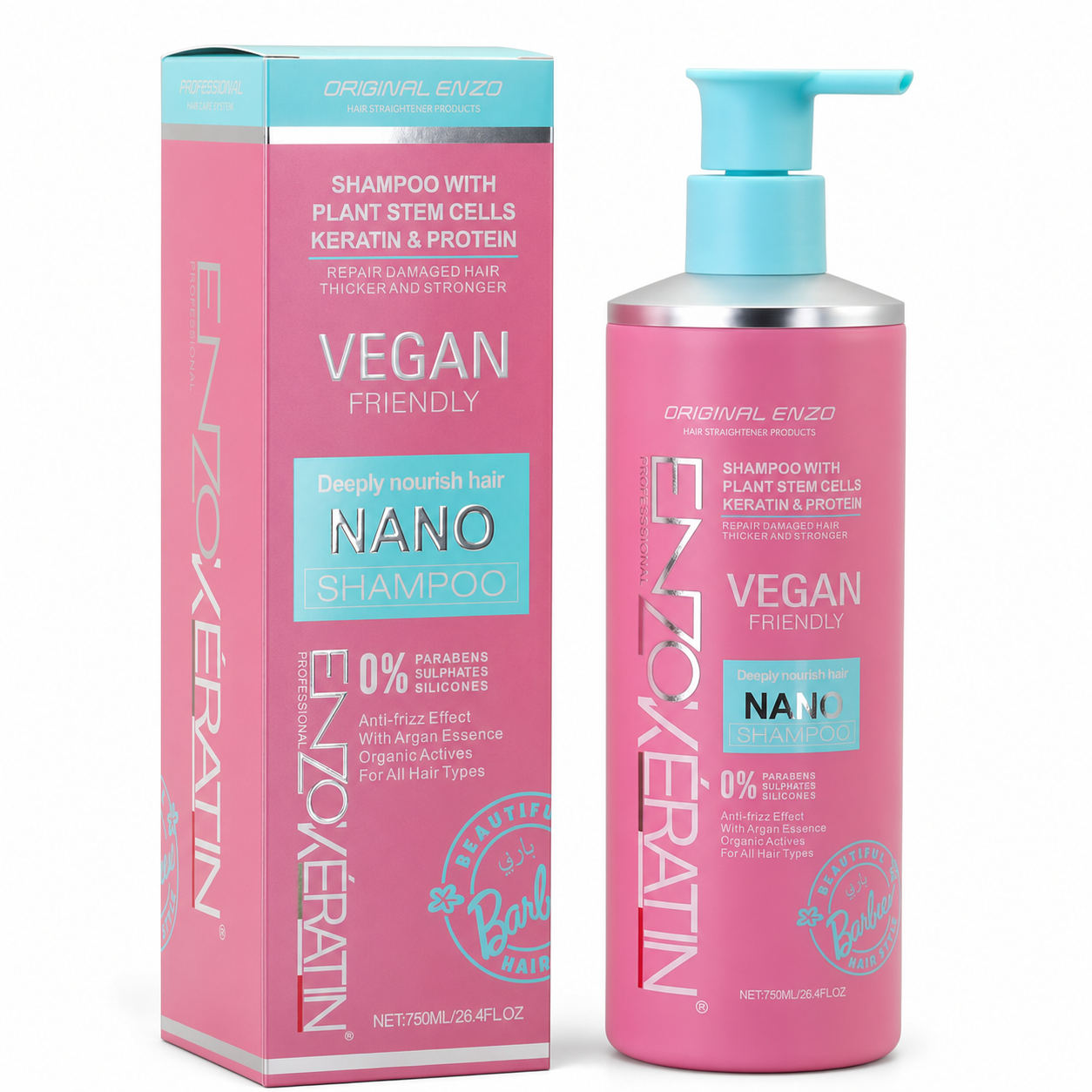 ENZO Nano vegan shampoo 750ml with retail box