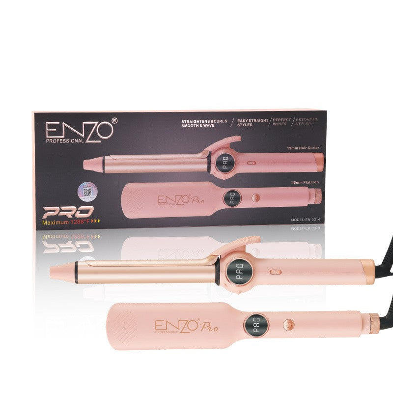 ENZO PRO Hair Straightener And Curler Set