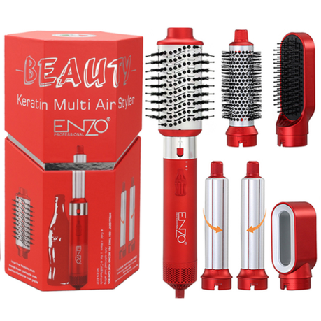 ENZO 5-in-1 Keratin Hot Air Styling Comb 1500W