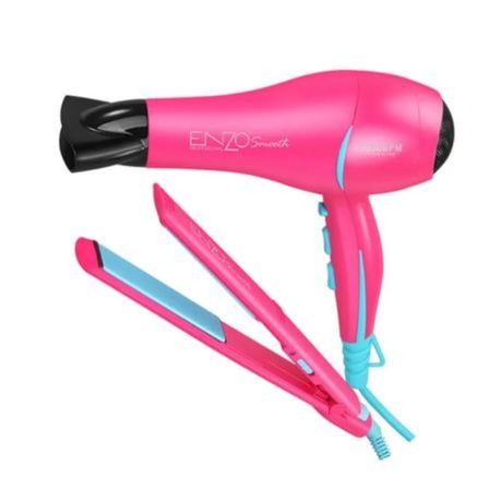 ENZO 2-in-1 Electronic Hair Dryer & Straightener