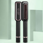 ENZO 2-in-1 Straightening & Smoothing Heated Brush + NOVIQ Heat Spray 250ml (EN-4113)