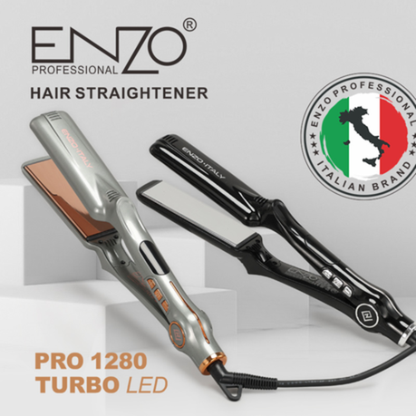 ENZO Professional Fast-Heating Hair Straightener with Temperature Control