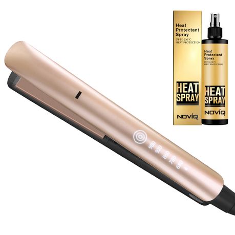 ENZO Keratin Therapy Ceramic Flat Iron + NOVIQ Heat Spray 250ml (EN-3980)