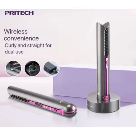 ENZO 2-in-1 Cordless USB Straightener & Curler