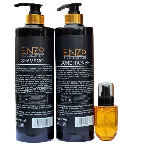 ENZO Brazilian Keratin Cure Argan Oil Combo